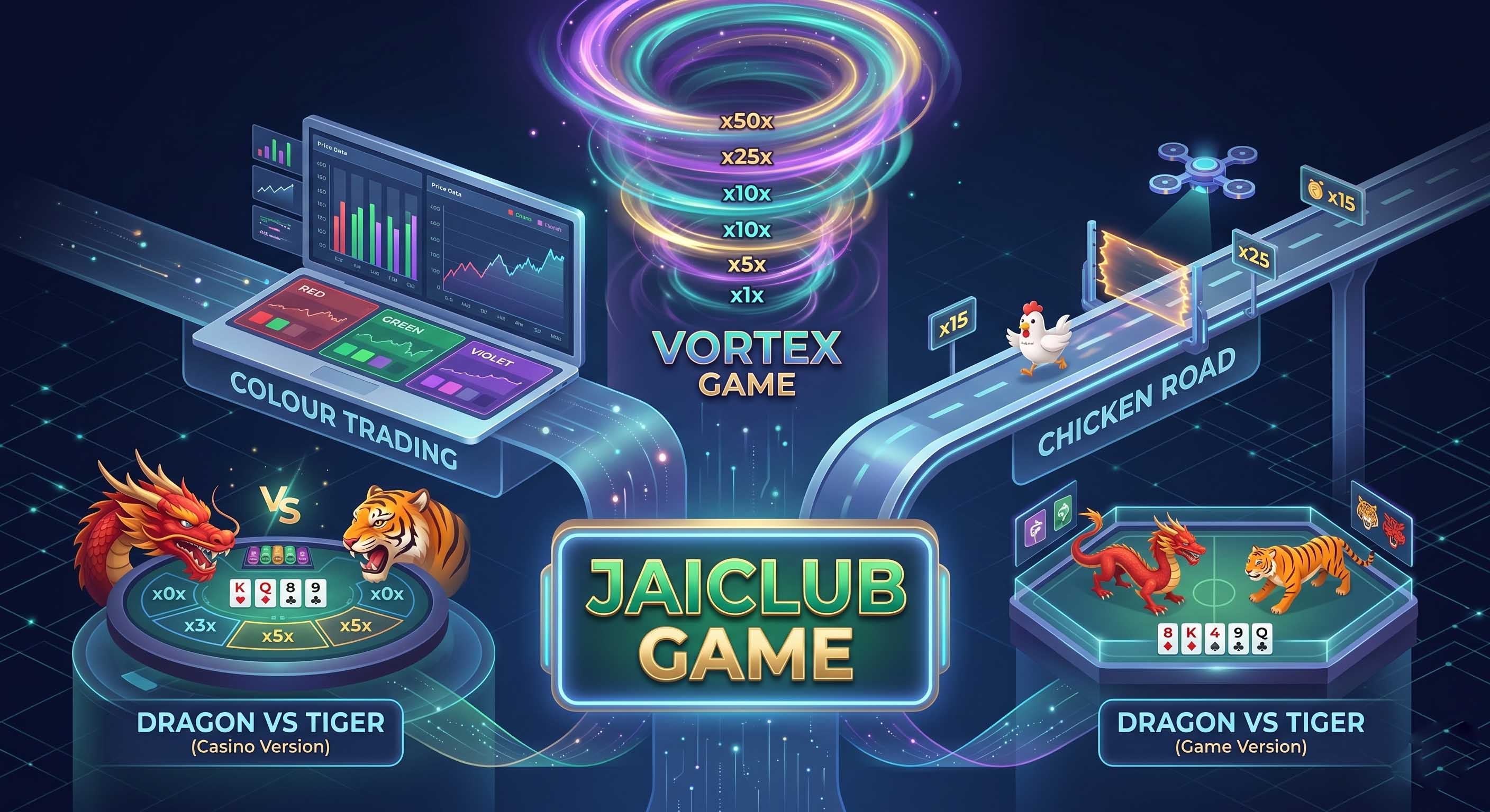 Jaiclub Game Colour Trading Interface – Red Green Violet Wingo Prediction